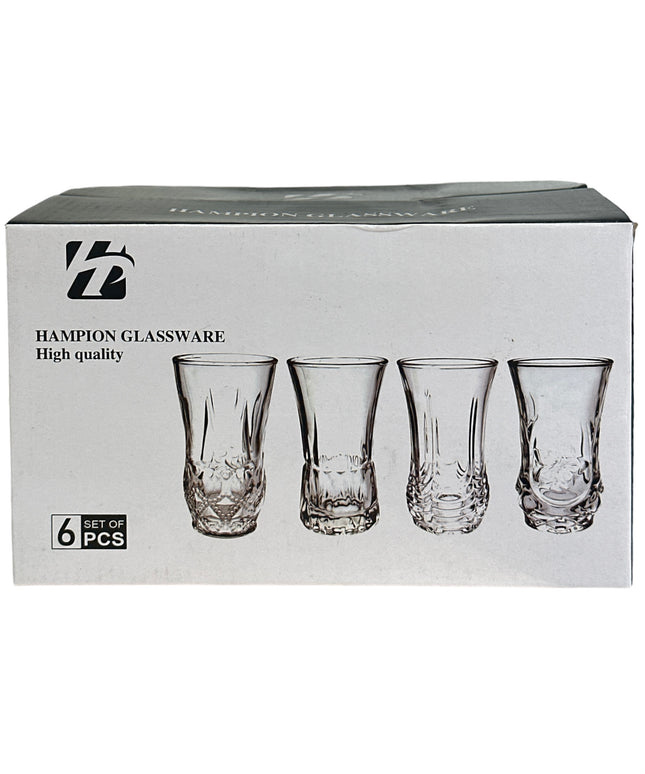 Pahare sticlă 6/set  12cm  307