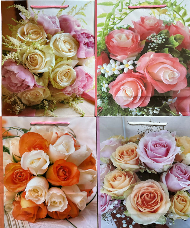 Pungă cadou Trandafiri 12/set 43cm