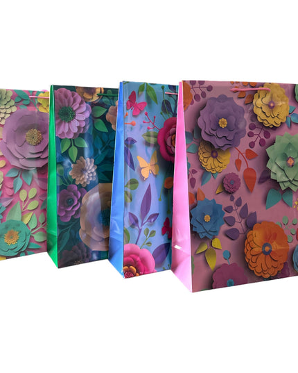 Pungă cadou Flori 12/set. 43cm