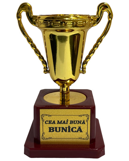 Cupă plastic cu mesaj F 12cm