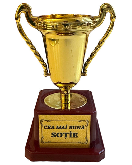 Cupă plastic cu mesaj F 12cm