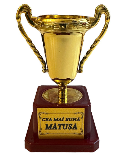 Cupă plastic cu mesaj F 12cm