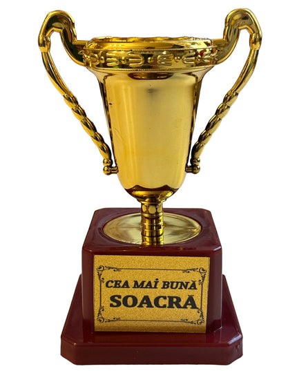 Cupă plastic cu mesaj F 12cm