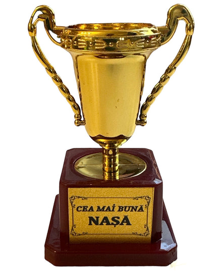 Cupă plastic cu mesaj F 12cm