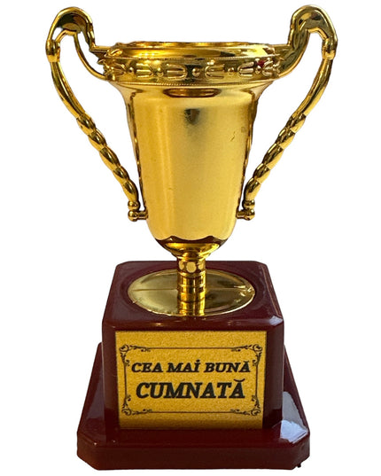 Cupă plastic cu mesaj F 12cm