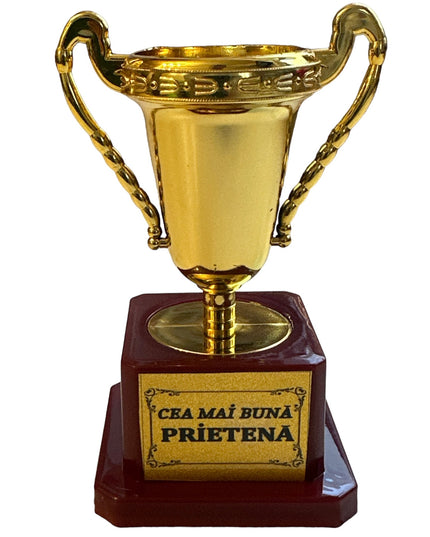 Cupă plastic cu mesaj F 12cm