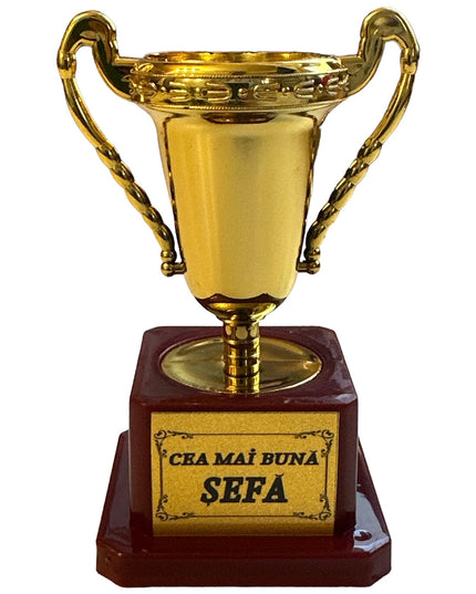 Cupă plastic cu mesaj F 12cm