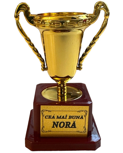 Cupă plastic cu mesaj F 12cm