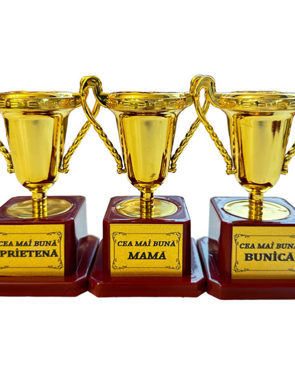 Cupă plastic cu mesaj F 12cm