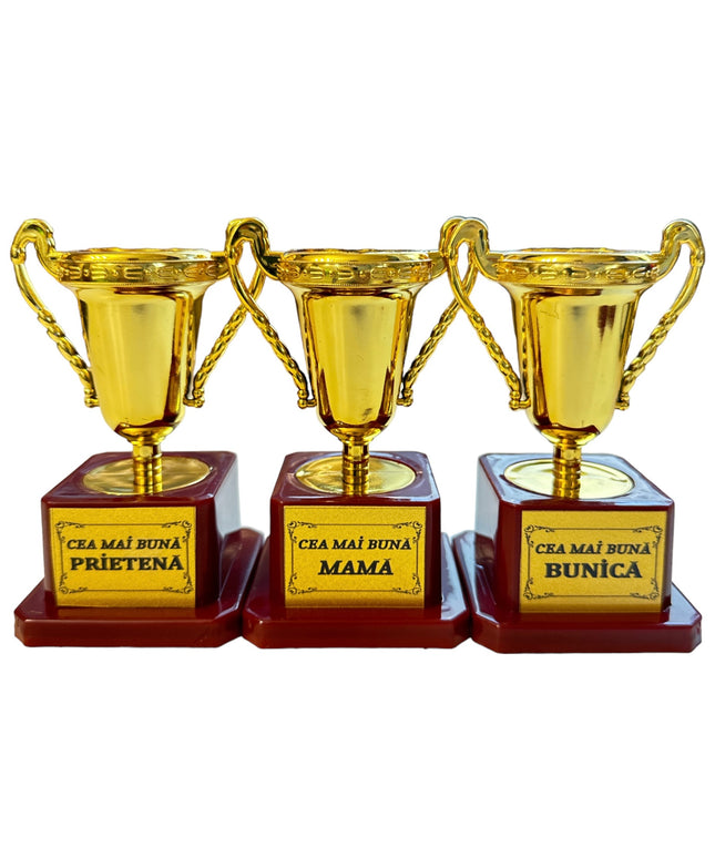 Cupă plastic cu mesaj F 12cm