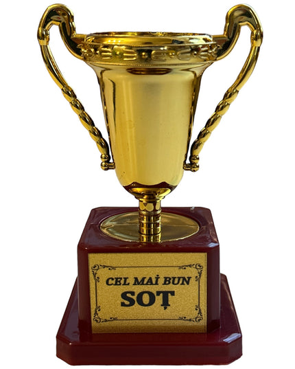 Cupă plastic cu mesaj B  12cm