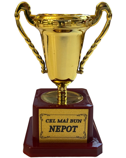 Cupă plastic cu mesaj B  12cm