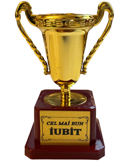 Cupă plastic cu mesaj B  12cm