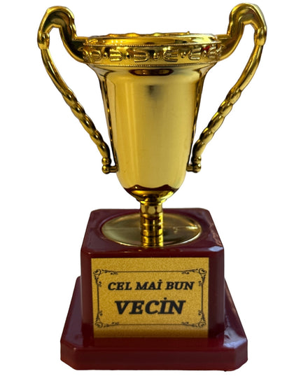 Cupă plastic cu mesaj B  12cm