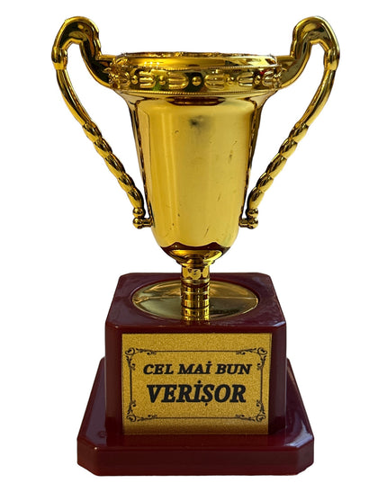 Cupă plastic cu mesaj B  12cm