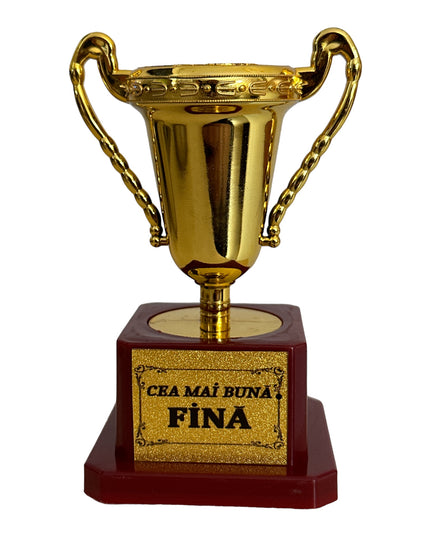 Cupă plastic cu mesaj F 12cm