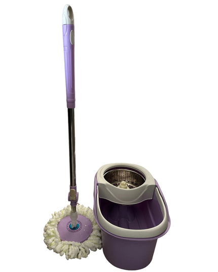 Găleată cu mop rotativ și dublă centrifugare.