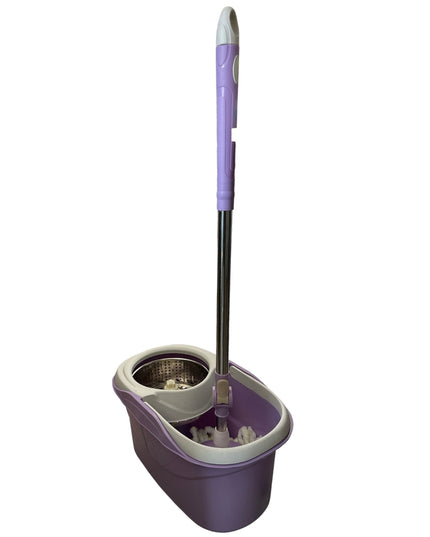 Găleată cu mop rotativ și dublă centrifugare.