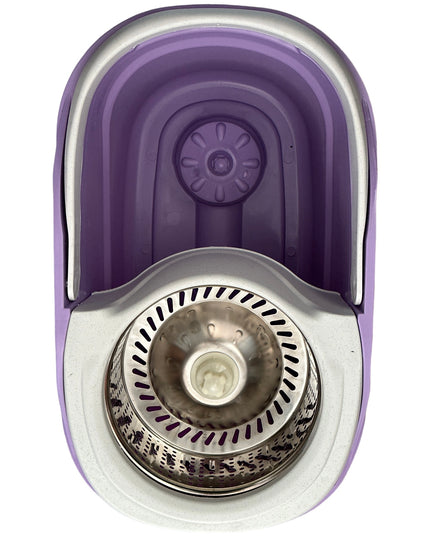 Găleată cu mop rotativ și dublă centrifugare.