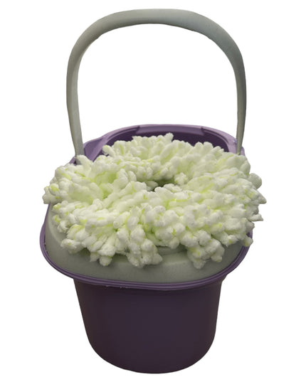 Găleată cu mop rotativ și dublă centrifugare.