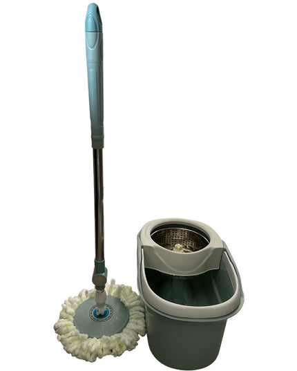 Găleată cu mop rotativ și dublă centrifugare.