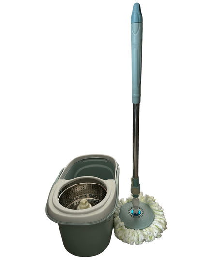 Găleată cu mop rotativ și dublă centrifugare.