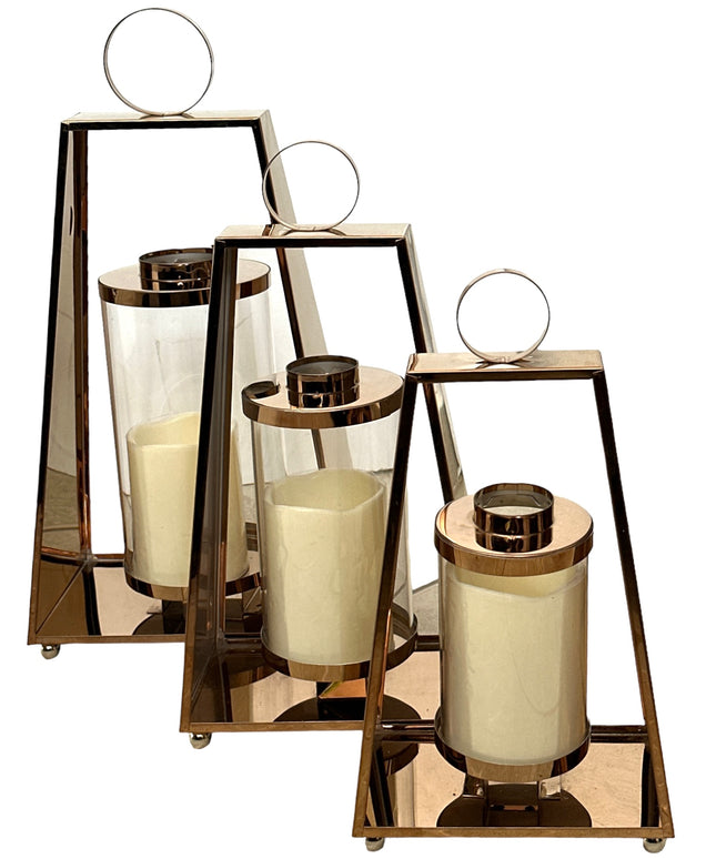 Felinar metalic Trapez 41cm