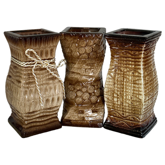 Vază ceramică pătrată 20cm