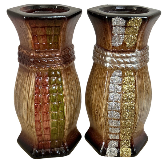 Vază ceramică hexagon 20cm