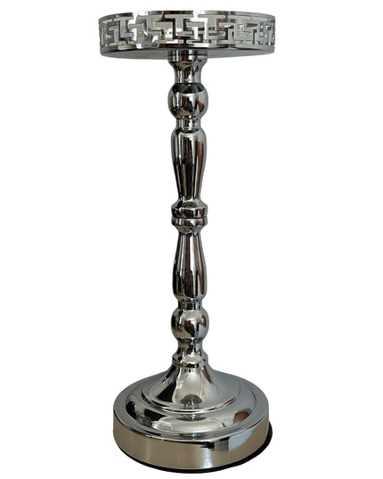 Suport flori metalic Silver 32 cm