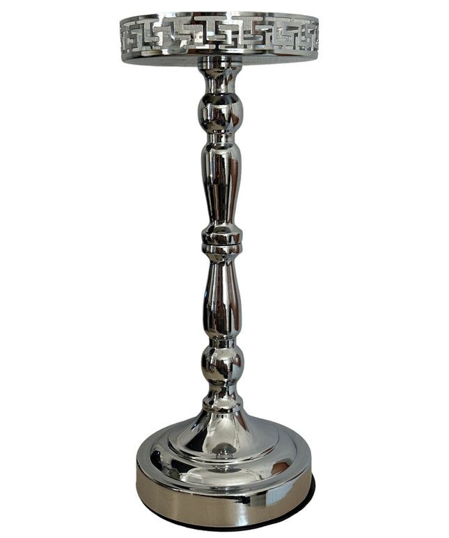 Suport flori metalic Silver 32 cm