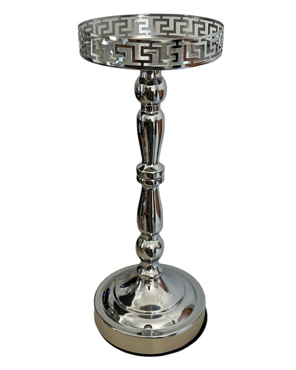 Suport flori metalic Silver 32 cm