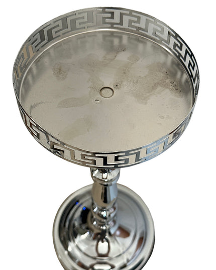 Suport flori metalic Silver 32 cm