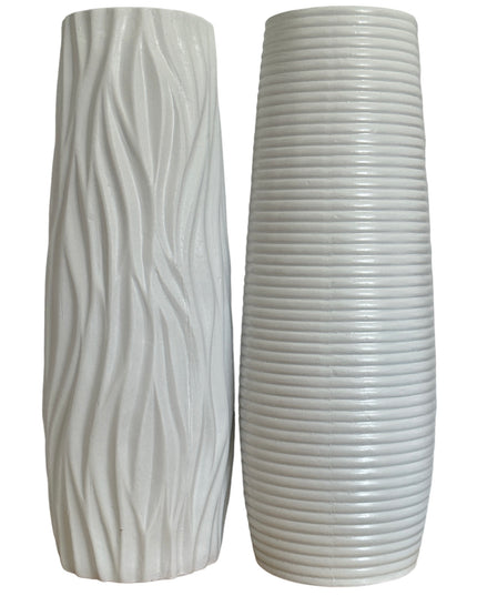 Vază ceramică albă B 30cm