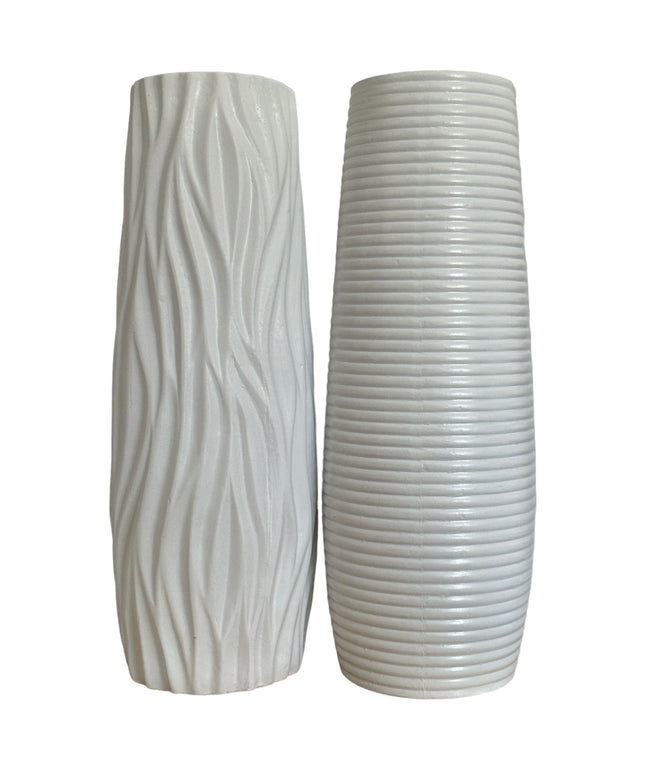 Vază ceramică albă B 30cm