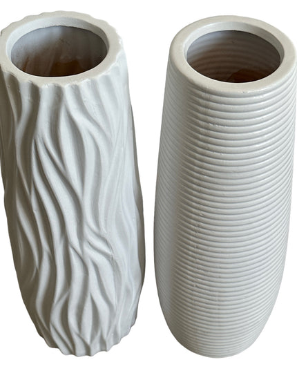 Vază ceramică albă B 30cm