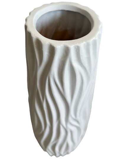 Vază ceramică albă B 30cm