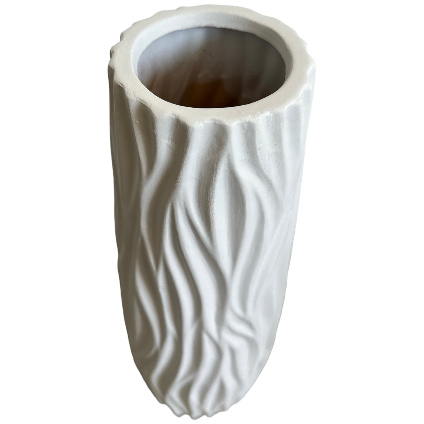 Vază ceramică albă B 30cm
