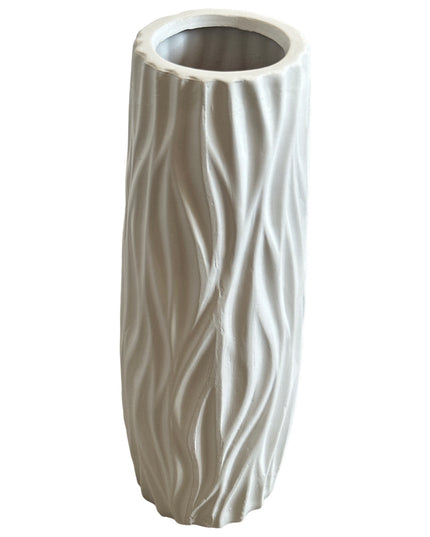 Vază ceramică albă B 30cm