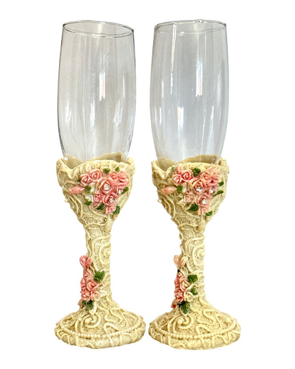 Pahare nuntă 2/set  21cm