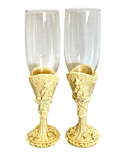 Pahare nuntă 2/set  21cm