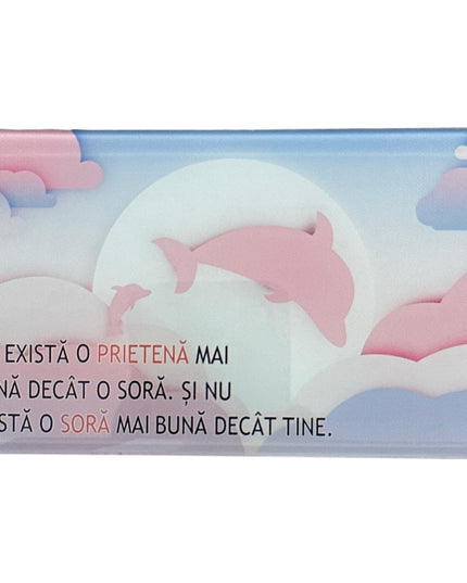 Tablou decorativ din sticlă cu mesaj pentru Sora