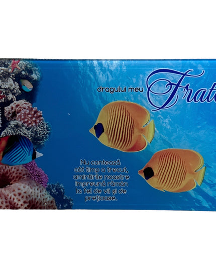 Tablou decorativ din sticlă cu mesaj pentru Frate