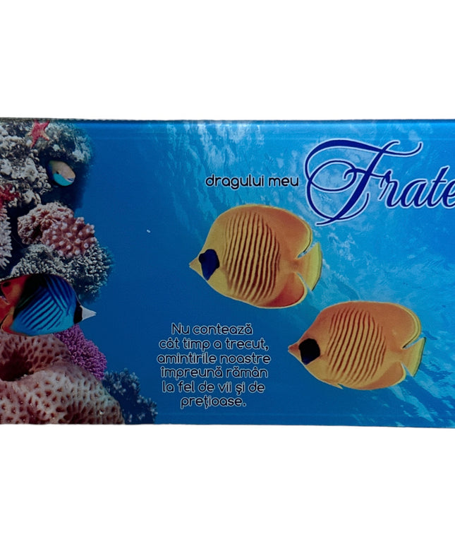 Tablou decorativ din sticlă cu mesaj pentru Frate