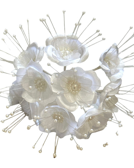 Cocardă Trandafiri buchet 10 fire. 15cm