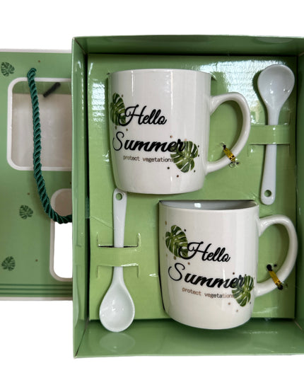 Set 2 căni cu linguriță CH13