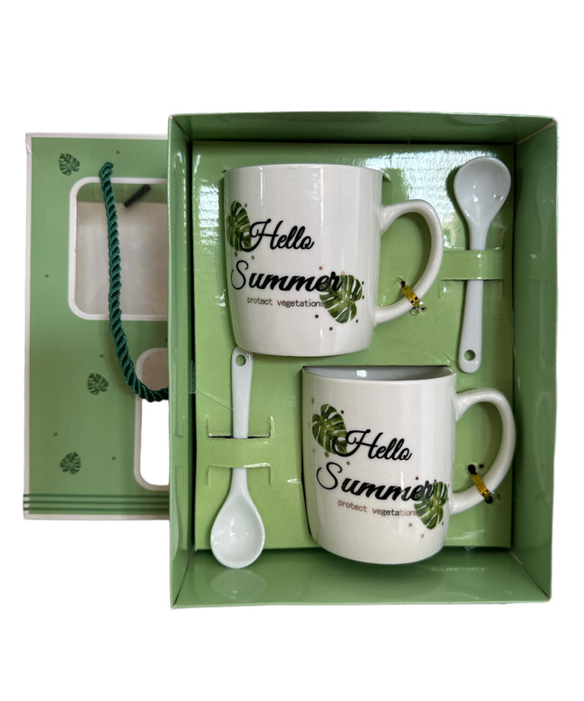 Set 2 căni cu linguriță CH13