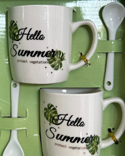 Set 2 căni cu linguriță CH13