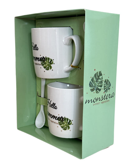 Set 2 căni cu linguriță CH13