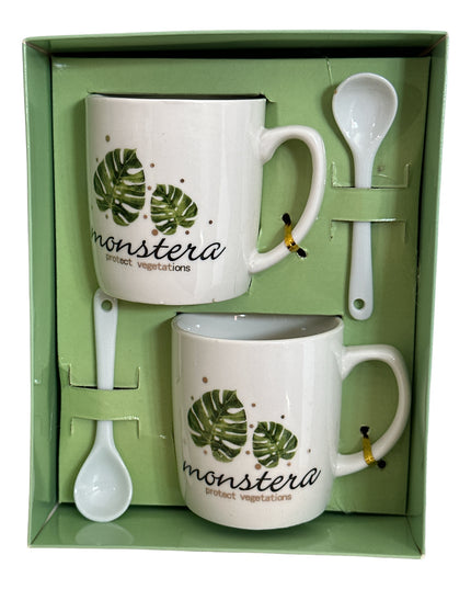 Set 2 căni cu linguriță CH13